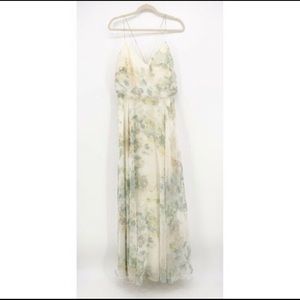 Jenny Yoo Collection Floral Dress Bridal Maxi Long